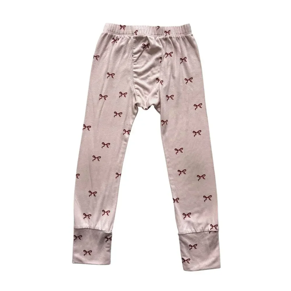 Childhoods Modal Classic Bow Rib Knit Set Size 5T